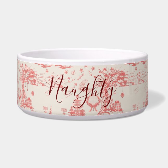 Tigela Floresta de Carvalho e Elk, Francês, Personalizáve (Frente)