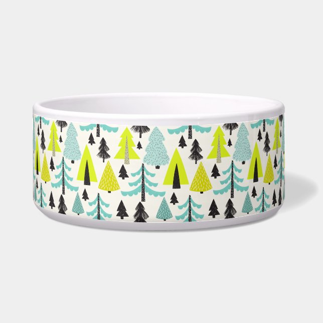 Tigela Floresta Vibrante ⎢ Pet Bowl (Frente)