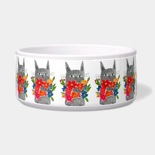 Tigela Flower Cat