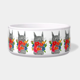 Tigela Flower Cat