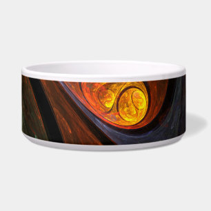 Tigela Fluid Connection Abstrato Art Dog Bowl