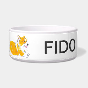 Tigela Flying Corgis Dog Bowl