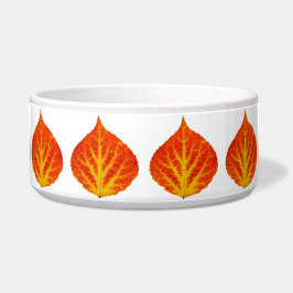 Tigela Folha de Aspen Vermelha e Amarela #10