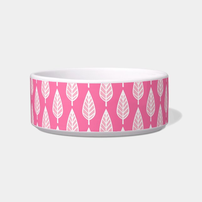 Tigela Folha de faia - Cor-de-rosa-quente e branco (Esquerda)