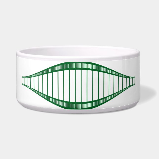 Tigela Folha de Folha Cinemática Pet Bowl - Design Dinâmi (Frente)