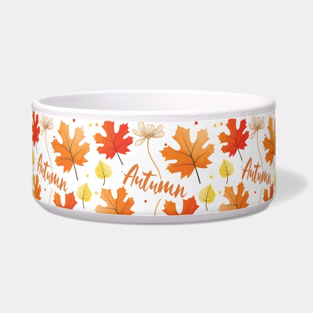 Tigela Folhagem de outono Folha Folha Folhagem (Frente)
