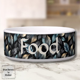 Tigela Folhas Botânicas Metálicas Elegantes Personalizada