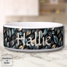 Tigela Folhas Botânicas Metálicas Elegantes Personalizada