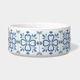 Tigela Folhas de Natal e azulejos de flores