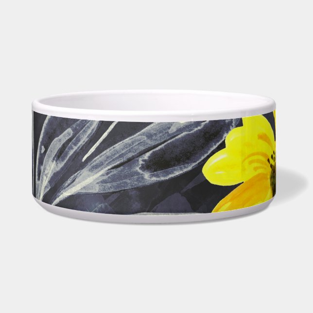 Tigela Folhas de outono, bagas: padrão de aquarelas. (Frente)