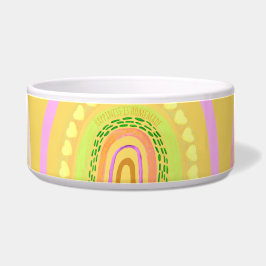 Tigela Folk Art Rainbow 'Happiness is Homemade'