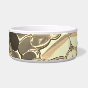 Tigela Formas arredondadas em cor de bronze, ouro claro,