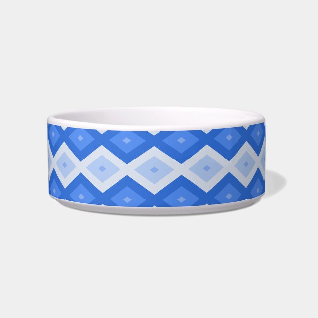 Tigela Formas de diamante azul (Frente)