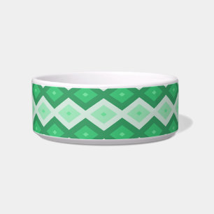 Tigela Formas de diamante verde