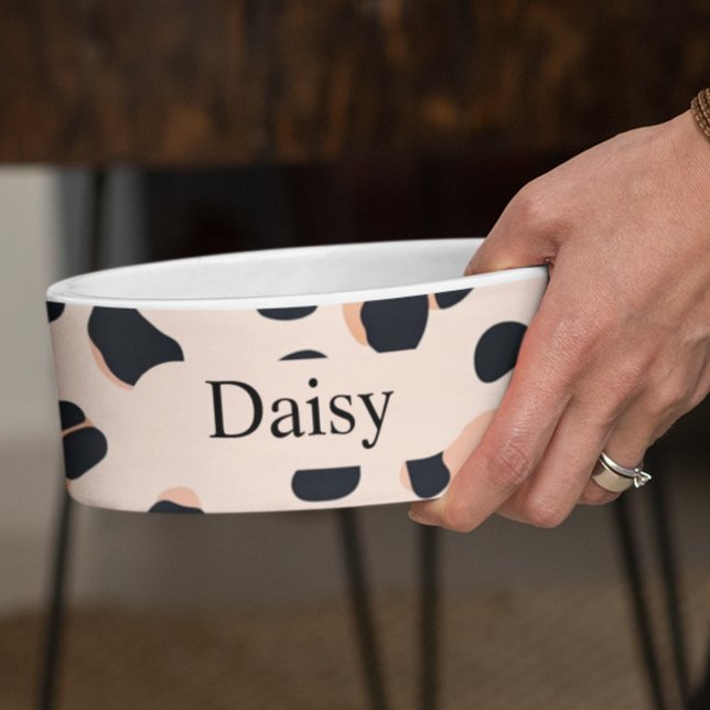 Tigela Foto de Cão de Impressão do Leopard Personalizado  (Criador carregado)