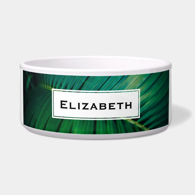 Tigela Foto de Natureza da Floresta Tropical de Folha Ver (Frente)