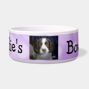 Tigela Foto personalizada - Bolinha de Cachorro Roxo