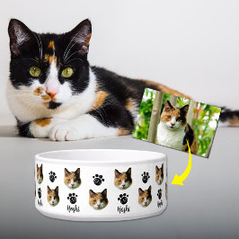 Tigela Foto Personalizada do Rosto de Gato