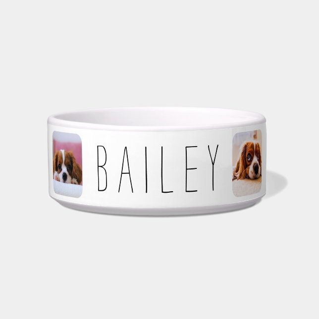 Tigela Foto Personalizada - Modelo Simple Pet Bowl (Frente)