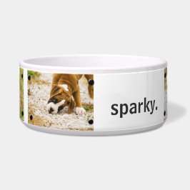 Tigela Fotografia personalizada personalizada e o nome Do