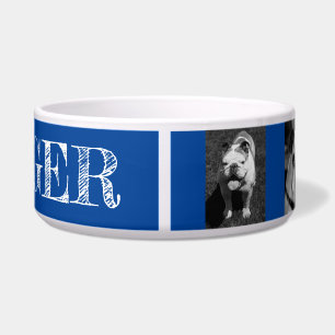 Tigela Fotos e nome personalizados para cães brancos e p