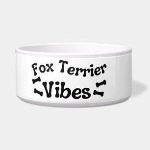Tigela Fox Terrier Vibes Cerâmica Cog Bowl