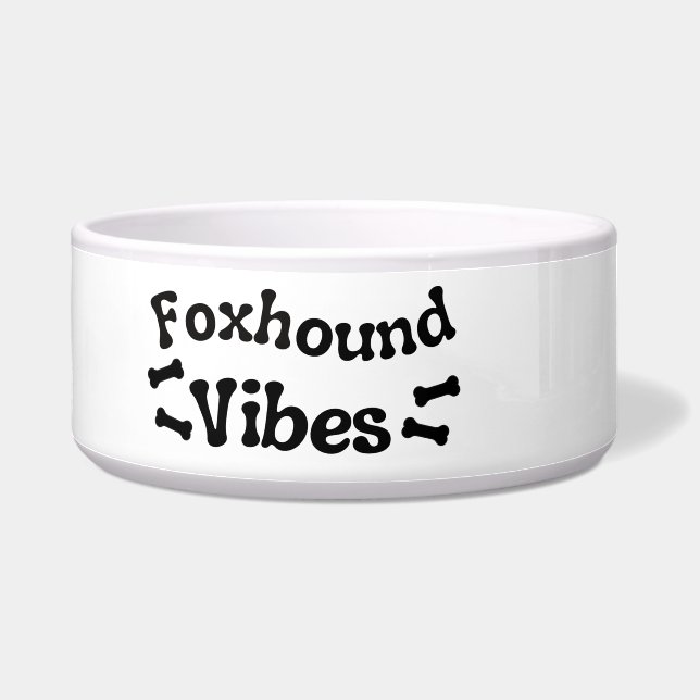 Tigela Foxhound Vibes Cerâmica Dog Bowl (Esquerda)