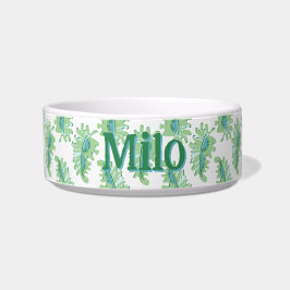 Tigela Frilly Frond in Green and Aqua