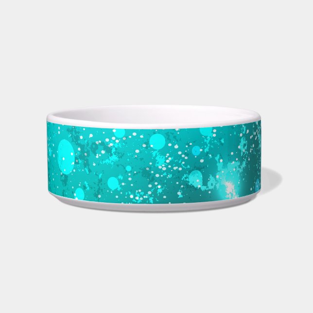 Tigela Fundo do Mint Turquoise Foil (Frente)