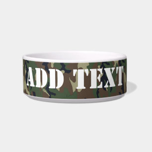 Tigela Fundo Militar da Camouflage Woodland