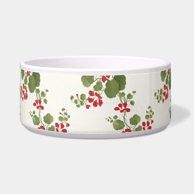 Tigela Fundo Red Nasturtium Cream (Frente)