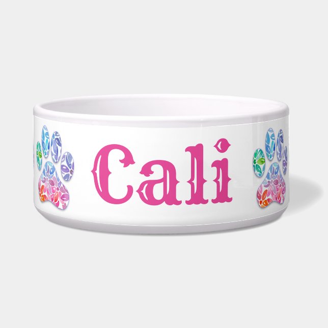 Tigela Galinha de animais de estimação para impressão de  (Frente)