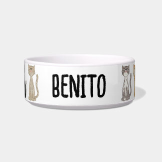 Tigela Gatinho Fofo Personalizado