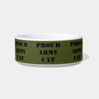 Gato do Exército Orgulhoso de Pet Bowl