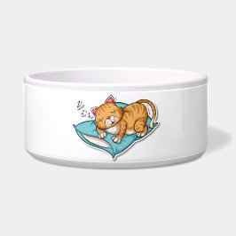 Tigela Gato dormindo
