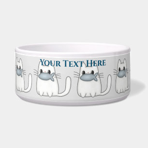 Tigela Gato Fofo com Peixe Premiado