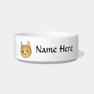 Tigela Gato. Kitty. bonito do gengibre