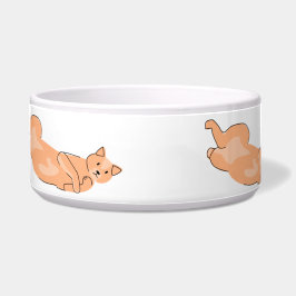 Tigela Gato laranja