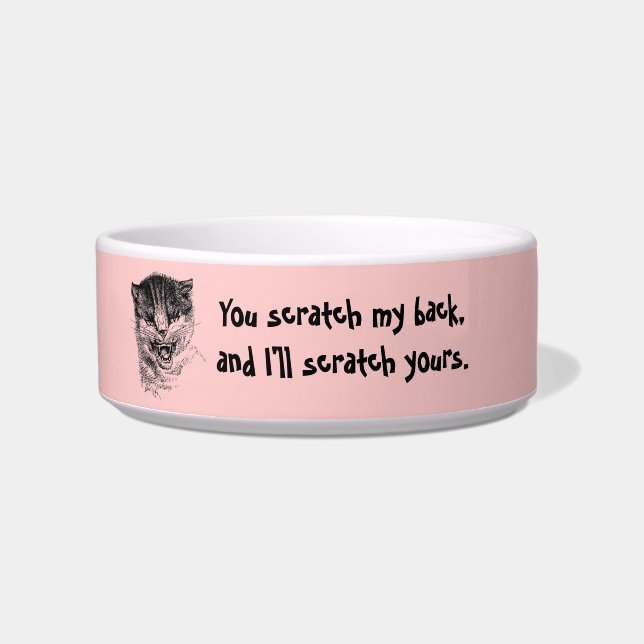 Tigela Gato Personalizado Dizendo Adicionar Sua Foto Esco (Frente)