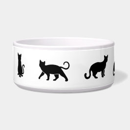 Tigela Gato Preto Simples