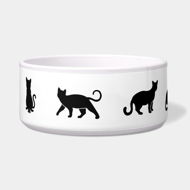 Tigela Gato Preto Simples (Frente)