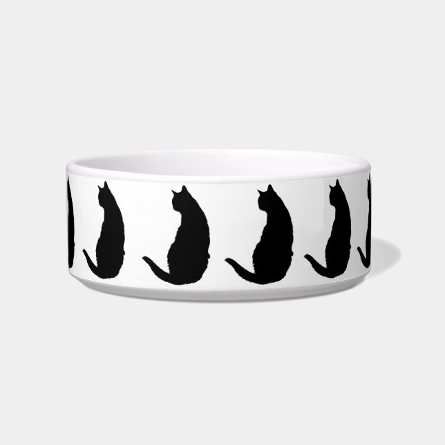 Tigela Gato Silhouettes (Frente)
