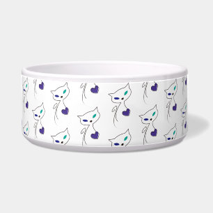 Tigela gato solitário