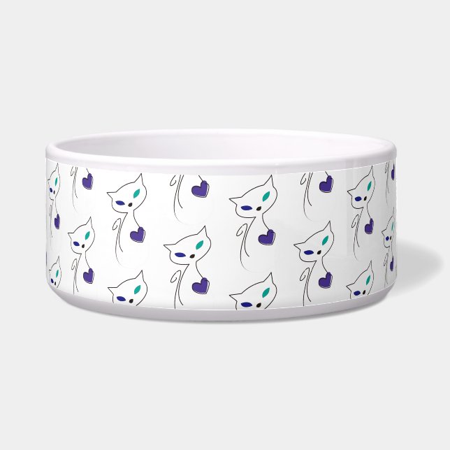 Tigela gato solitário (Frente)
