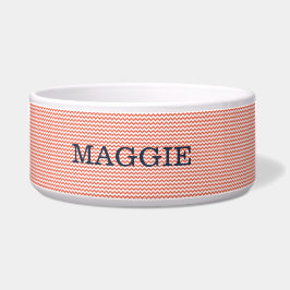 Tigela Gato vermelho claro Grande Cachorro