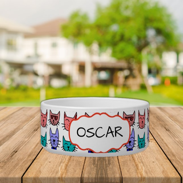 Tigela Gatos de Cartoon Bonitos (Criador carregado)