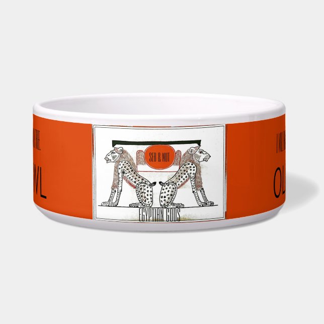 Tigela Gatos descendentes de deuses egípcios (Frente)