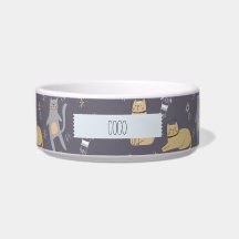 Gatos no Espaço Padrão Perfeito Nome Personalizado