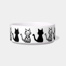 Gatos Pretos e Brancos Padrão Pequeno