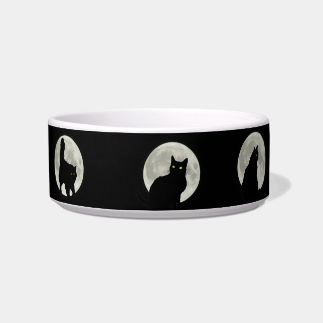 Tigela Gatos pretos na luz de Lua cheia (Direita)